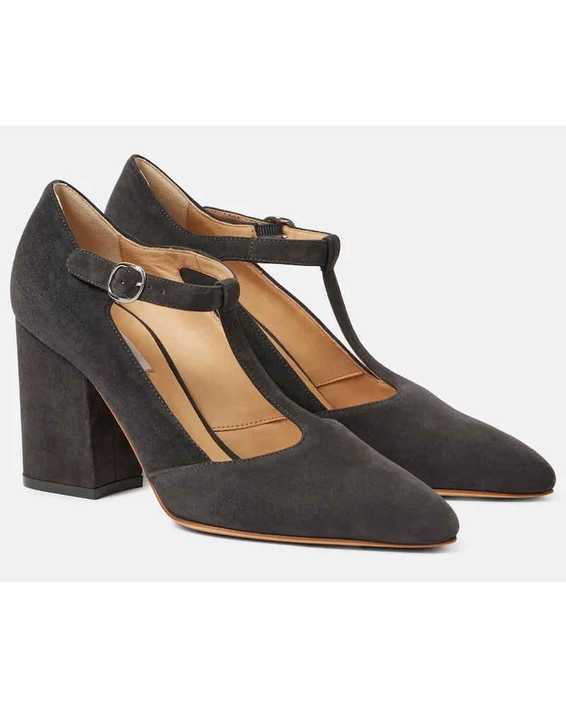 Gabriela Hearst Pumps Triana 85 in suede Nero