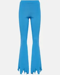 J.W.Anderson Pantaloni slim in maglia Blu