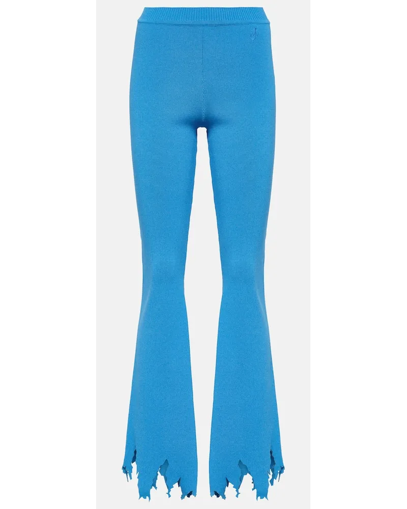 J.W.Anderson Pantaloni slim in maglia Blu