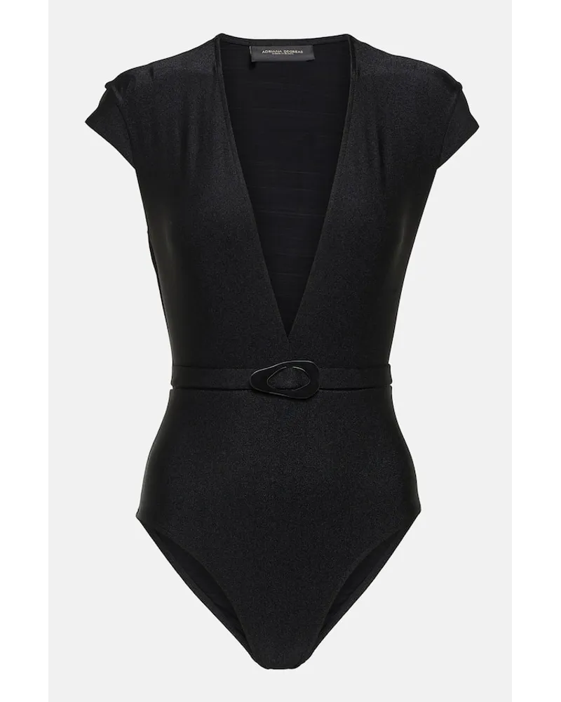 Adriana Degreas Costume intero con scollo a V Nero