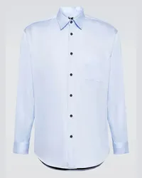 GR10K Camicia in popeline di cotone Blu