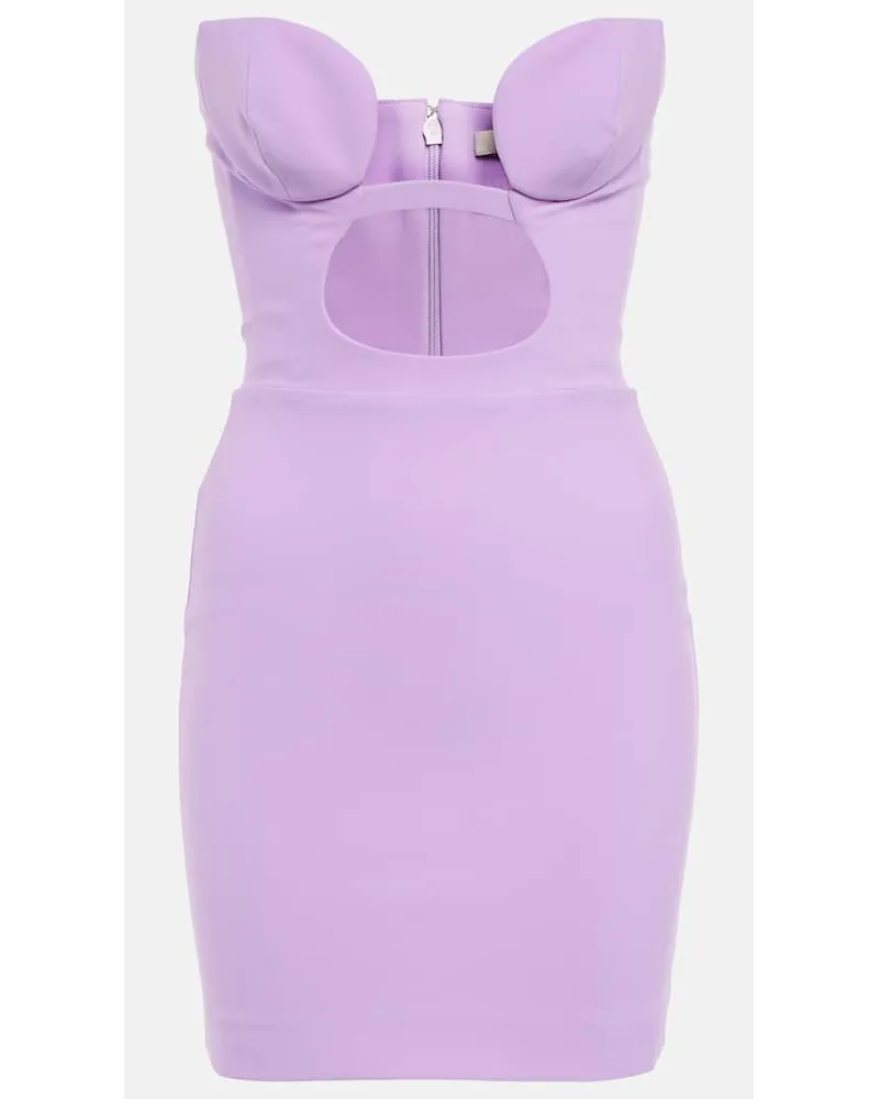Nensi Dojaka Miniabito con cut-out Viola