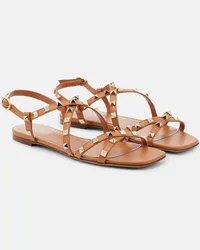 Valentino Garavani Sandali Rockstud in pelle Beige