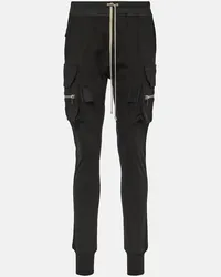 Rick Owens Pantaloni cargo skinny in cotone Nero