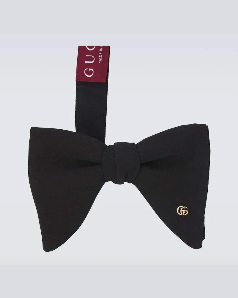 Gucci Papillon in crÃªpe di seta Nero