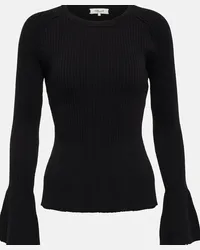 Diane von Furstenberg Pullover Tailey in maglia a coste Nero