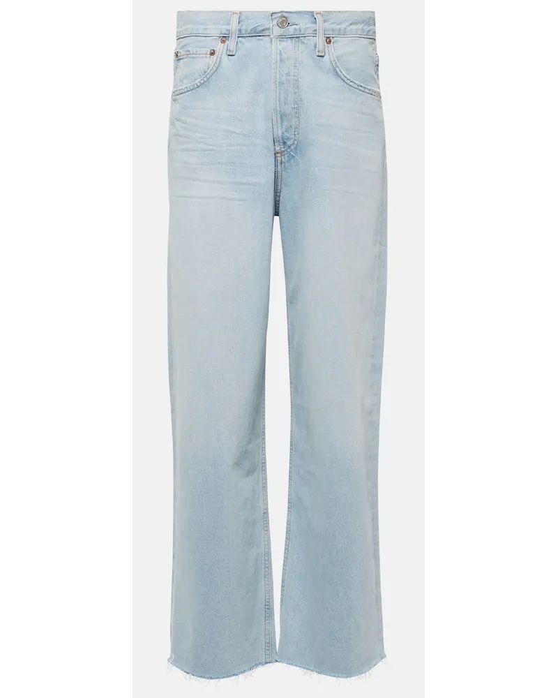 AGOLDE Jeans Ren a gamba larga e vita alta Blu