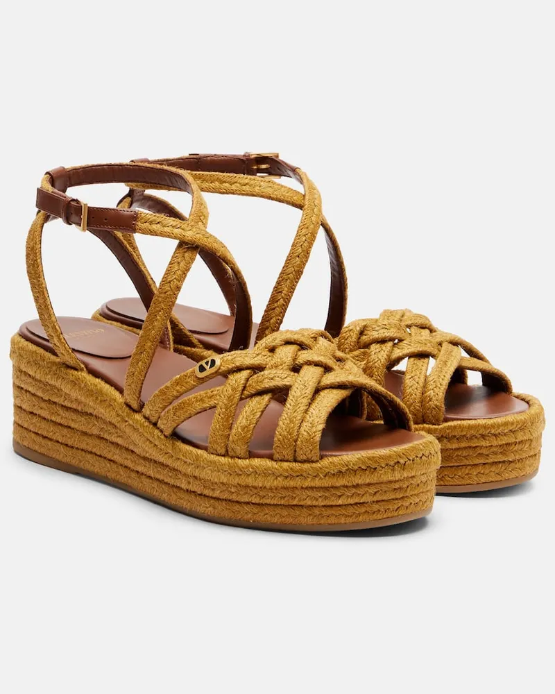 Valentino Garavani Sandali espadrillas Bribri Giallo