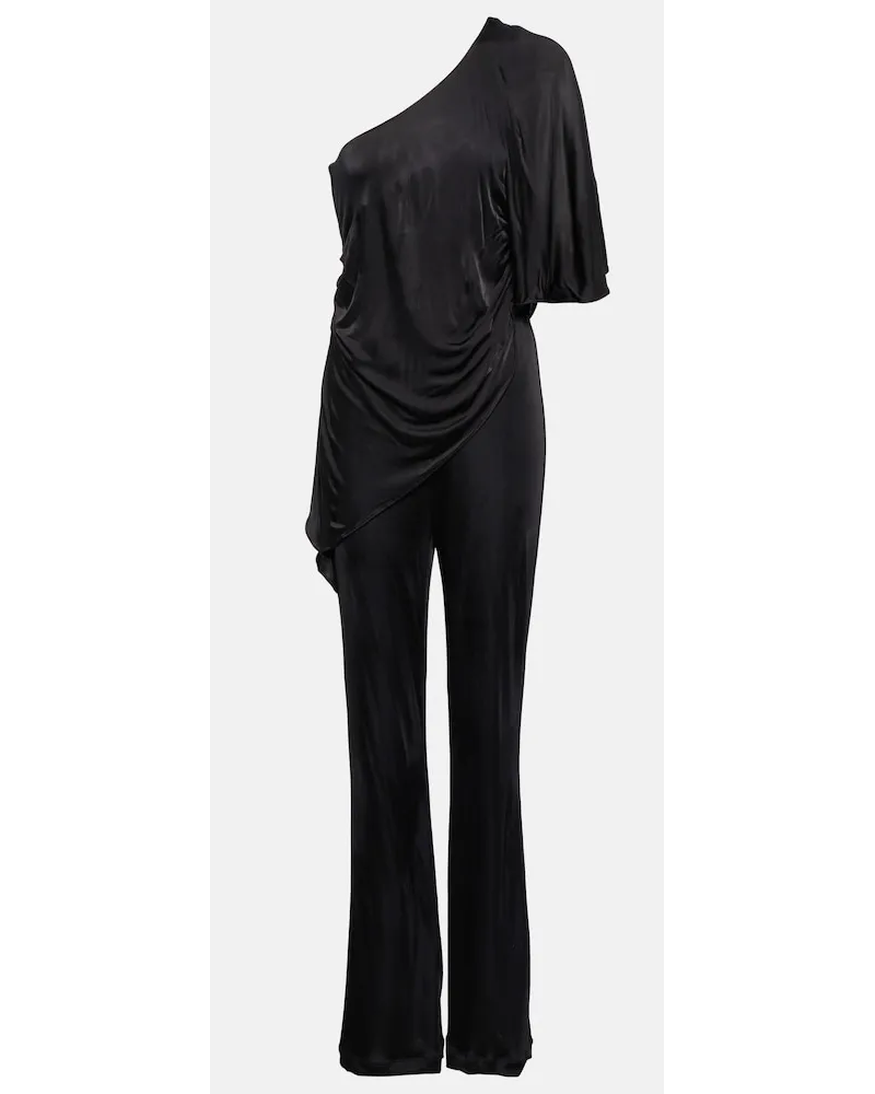 Diane von Furstenberg Jumpsuit monospalla Talia in jersey Nero