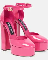 Dolce & Gabbana Pumps in pelle con platform Rosa