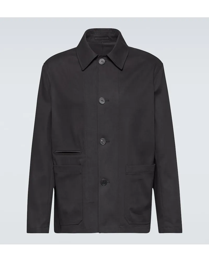 Lanvin Giacca in misto cotone Nero