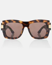 Gucci Occhiali da sole Interlocking G Marrone