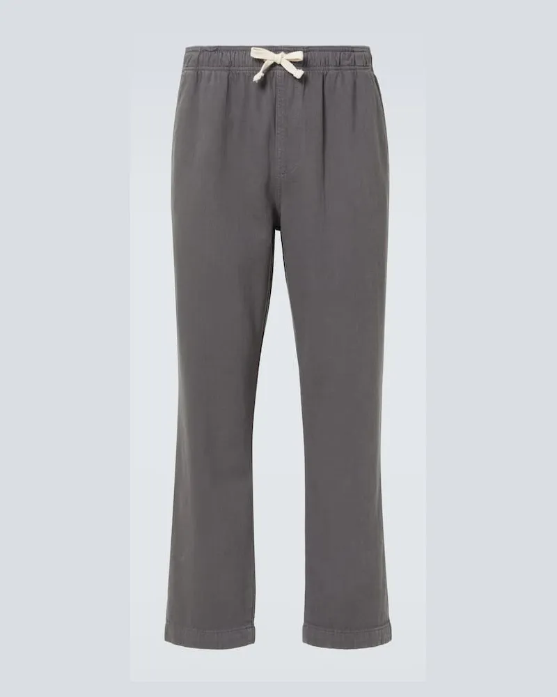 Frame Denim Pantaloni regular in cotone Grigio