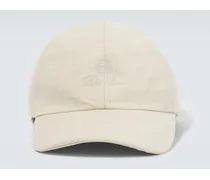 Cappello da baseball in cotone e lino
