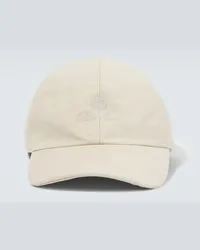 Loro Piana Cappello da baseball in cotone e lino Beige