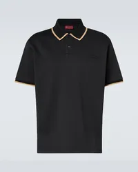 Gucci Polo in piqué Nero