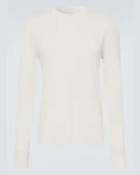 Tom Ford Felpa in jersey di misto cotone Beige