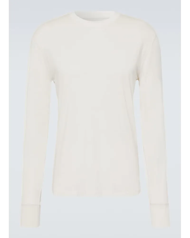 Tom Ford Felpa in jersey di misto cotone Beige
