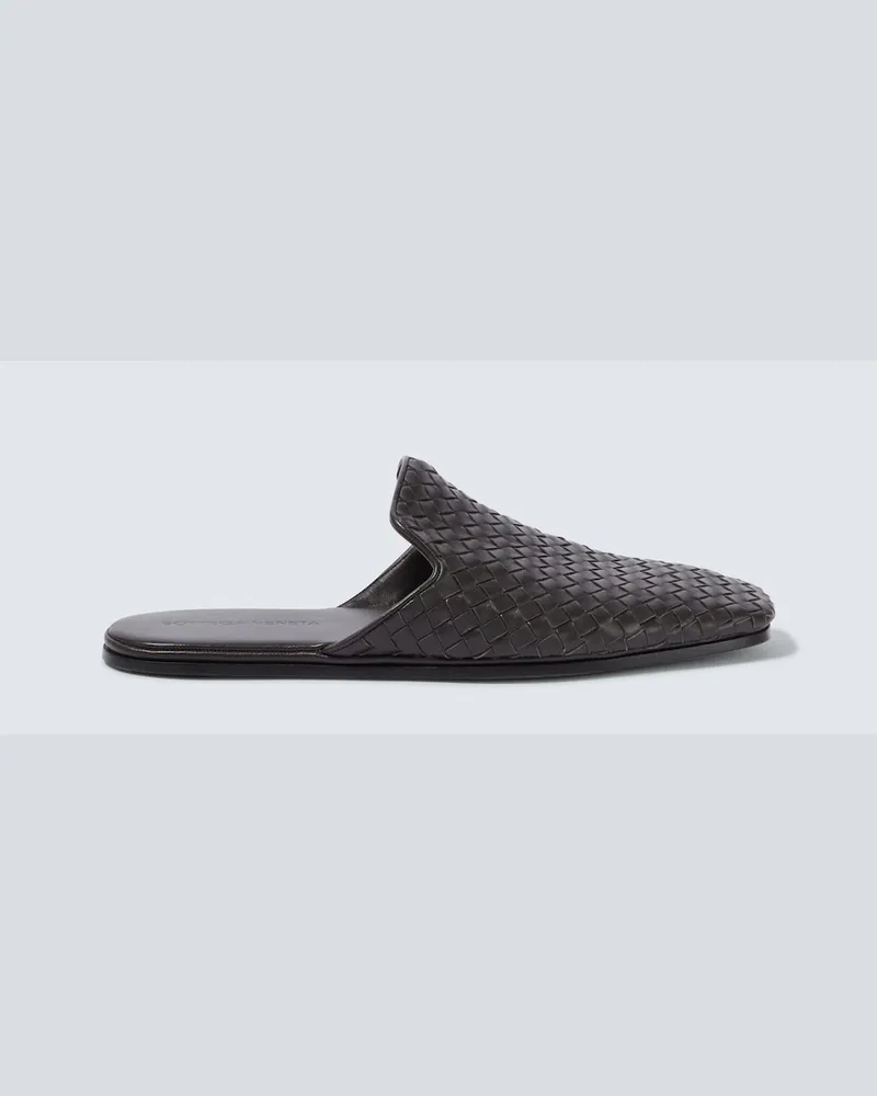 Bottega Veneta Slip-on Palazzo in pelle Intrecciato Marrone