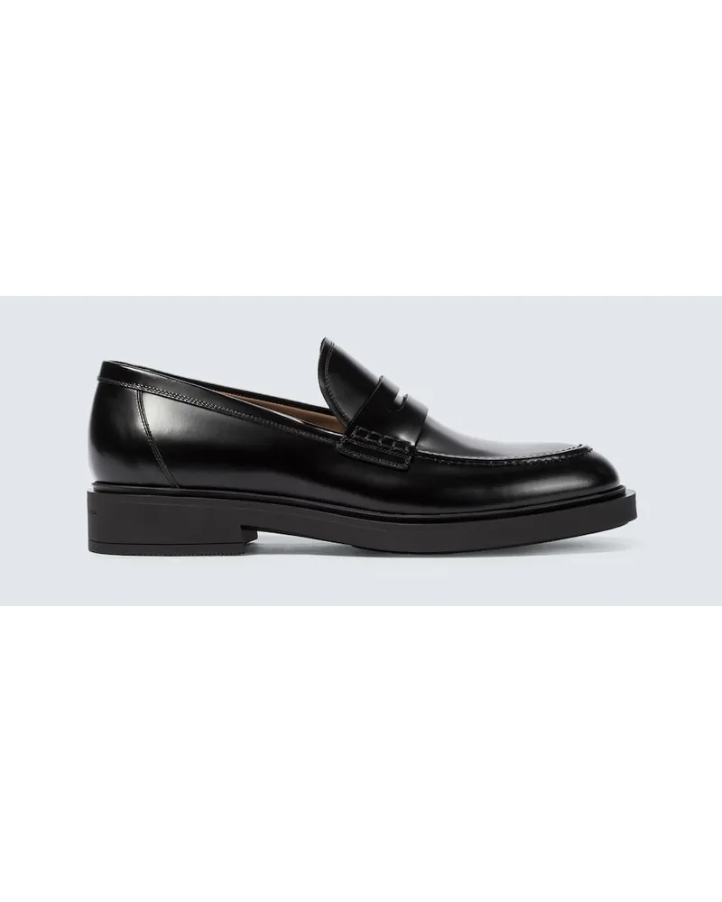 Gianvito Rossi Mocassini Harris in pelle Nero