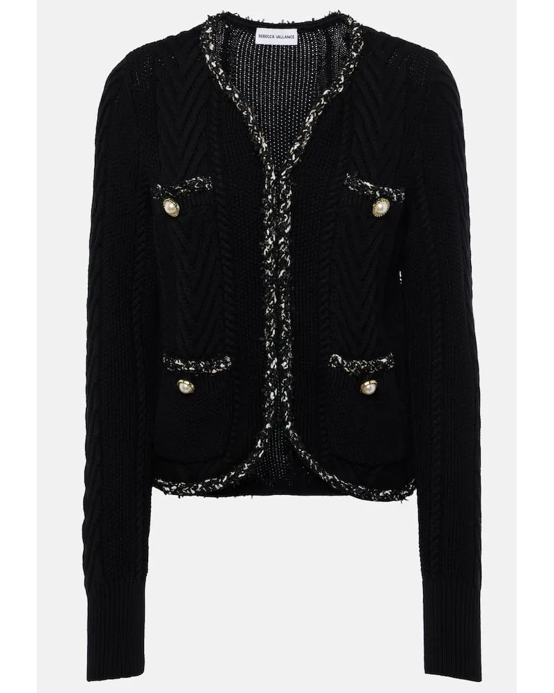Rebecca Vallance Cardigan Jemma in cotone Nero