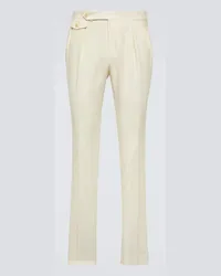 Ralph Lauren Pantaloni regular in lino Bianco