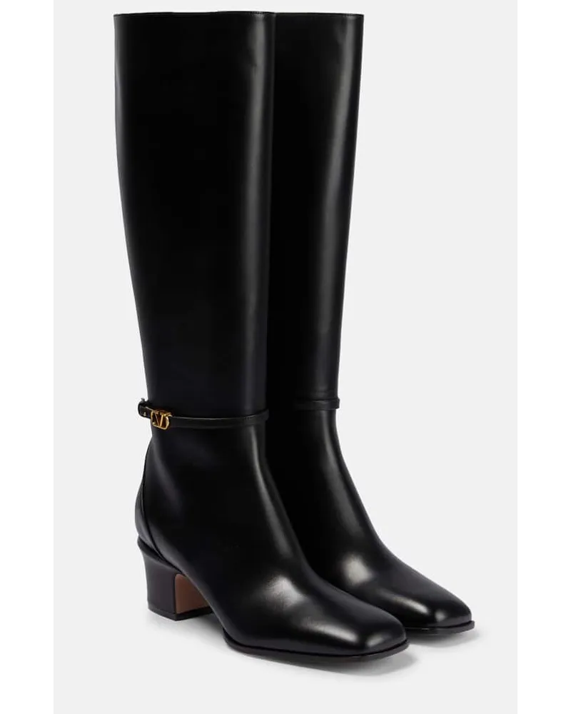 Valentino Garavani Stivali in pelle Nero
