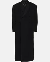 Rick Owens Cappotto oversize in lana vergine Nero