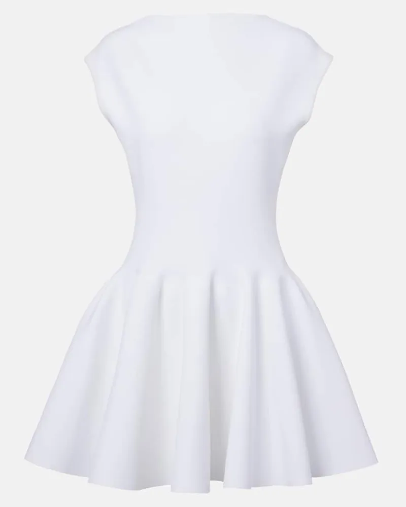 Alaïa AlaÃ¯a Abito corto a pieghe Bianco