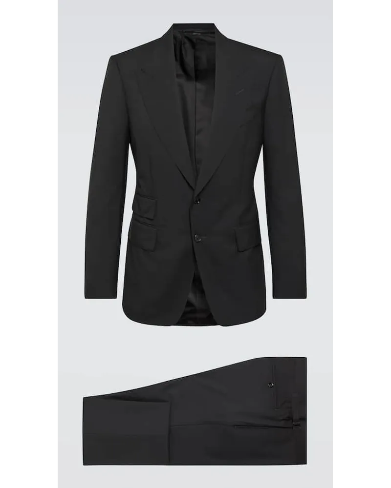 Tom Ford Abito Shelton in lana Nero