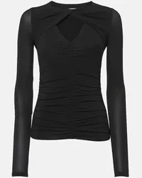 Isabel Marant Top Vandalia in jersey Nero