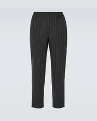 Comme des Garçons Comme des Garçons Homme Deux Pantaloni gessati in lana Grigio