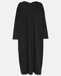 The Row Abito midi Sia in cotone Nero