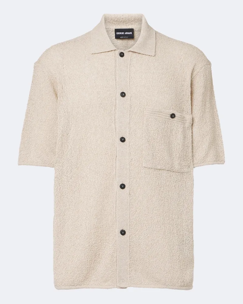 Giorgio Armani Camicia in maglia Beige