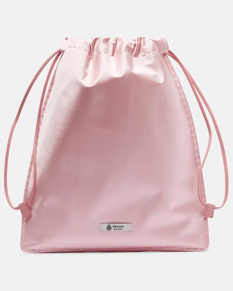 Prada Bustina Prada Wish in raso di seta Rosa
