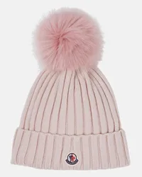 Moncler Berretto in lana vergine Rosa