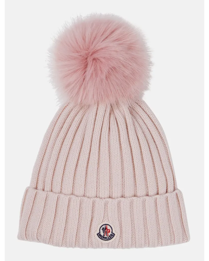 Moncler Berretto in lana vergine Rosa