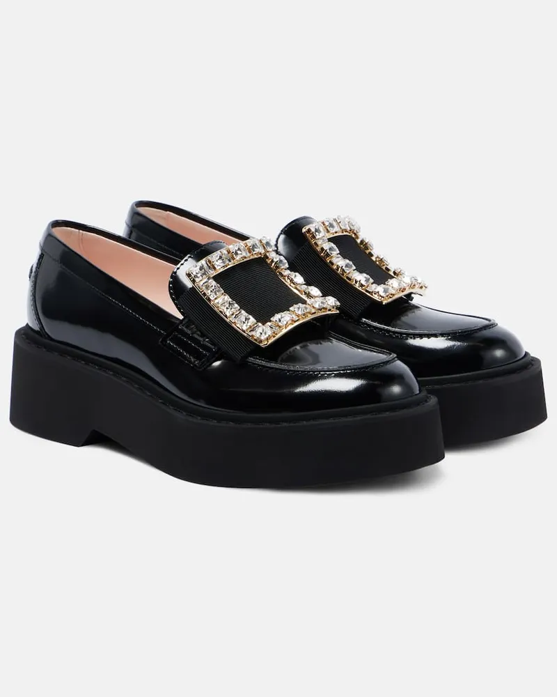 Roger Vivier Mocassini Vivâ Rangers con platform Nero