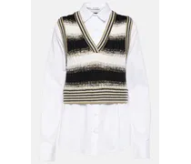 Camicia Spear in misto cotone e lana