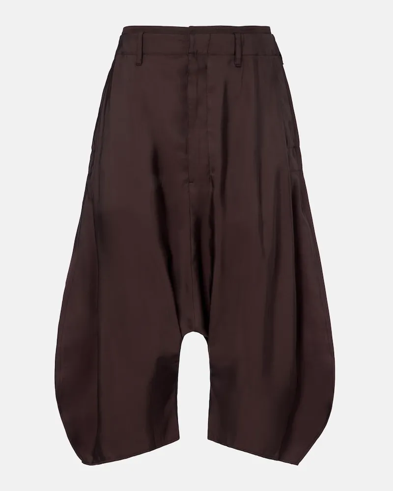 Christophe Lemaire Bermuda oversize Marrone