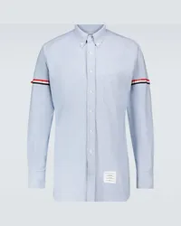 Thom Browne Camicia 4-Bar in cotone Blu