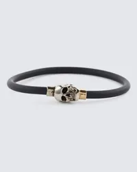 Alexander McQueen Bracciale Skull Nero