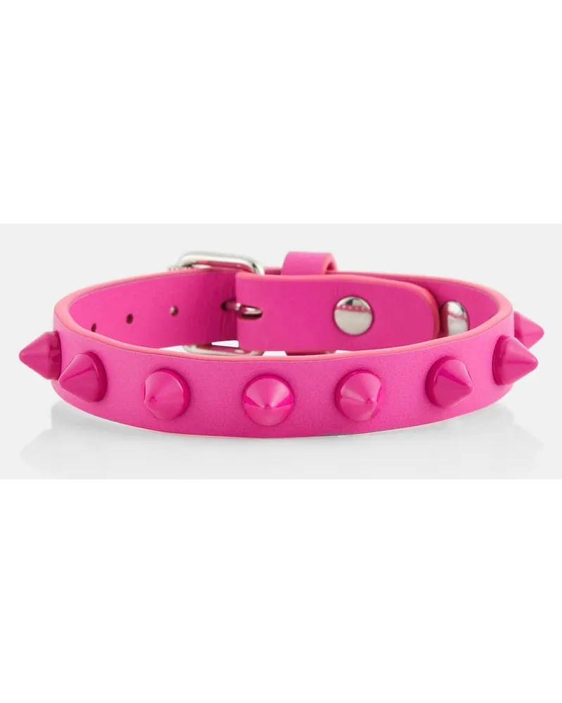 Christian Louboutin Bracciale Loubilink in pelle Nero