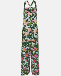 Oscar de la Renta Jumpsuit in misto cotone con stampa Multicolore