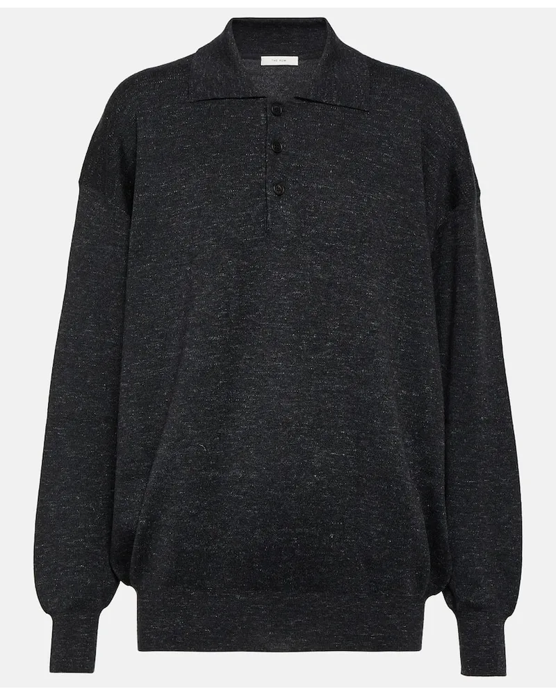 The Row Polo in misto cashmere Grigio
