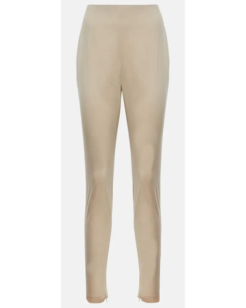 Prada Pantaloni slim in misto cotone Neutro