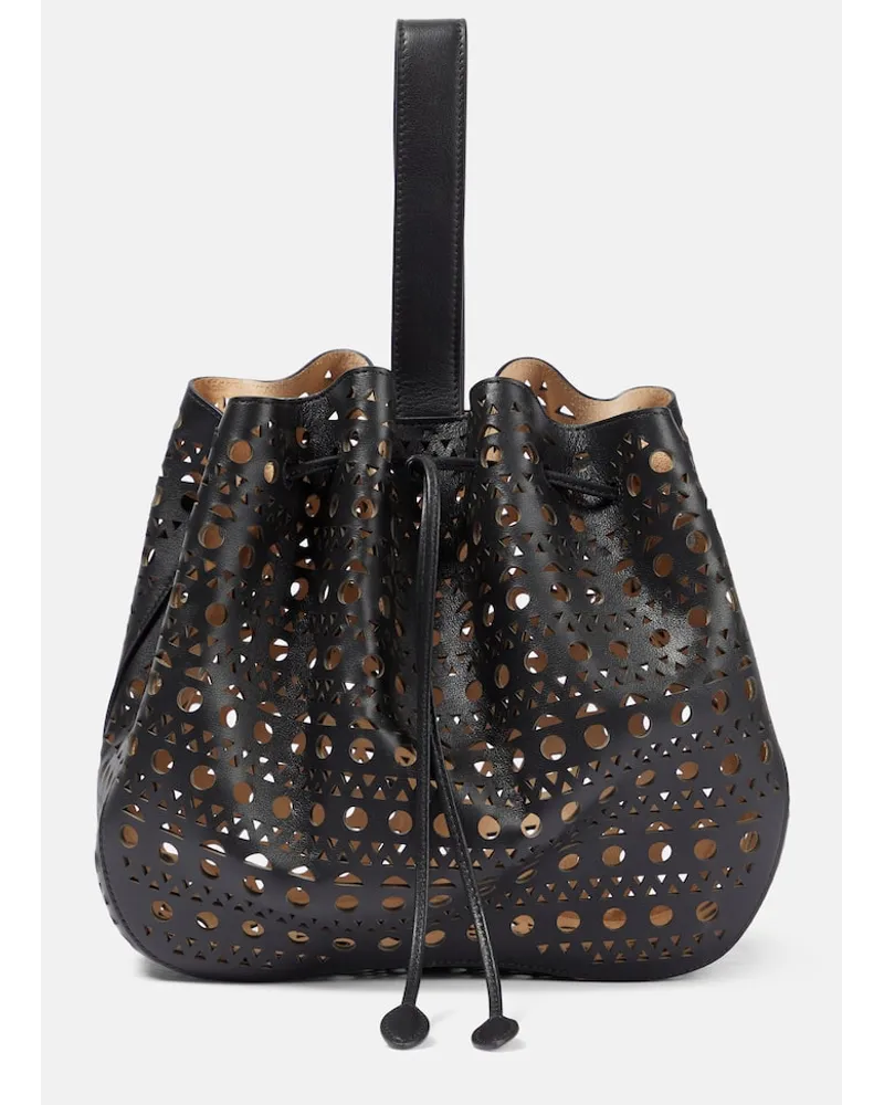 Alaïa AlaÃ¯a Borsa Rose Marie 28 Vienne in pelle Nero