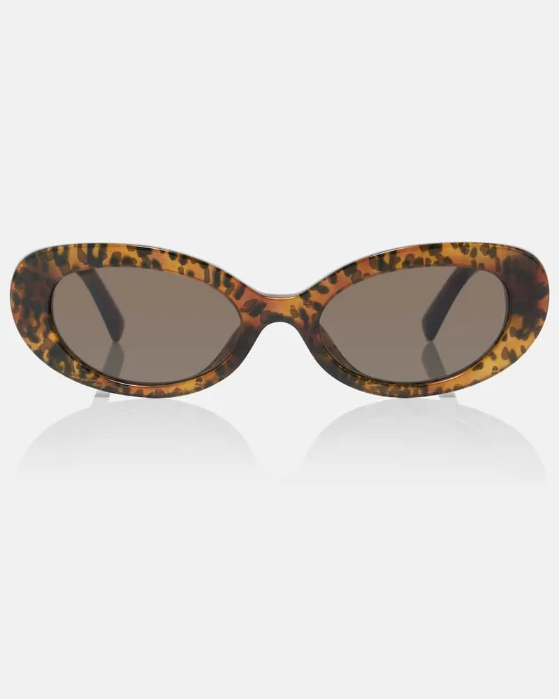 Dolce & Gabbana Occhiali da sole ovali Devotion Marrone