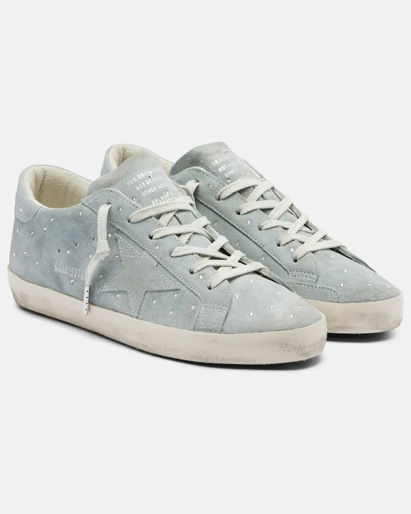 Golden Goose Sneakers Super-Star in suede Blu