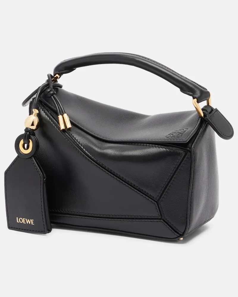 Loewe Borsa Featherlight Puzzle Mini in pelle Nero